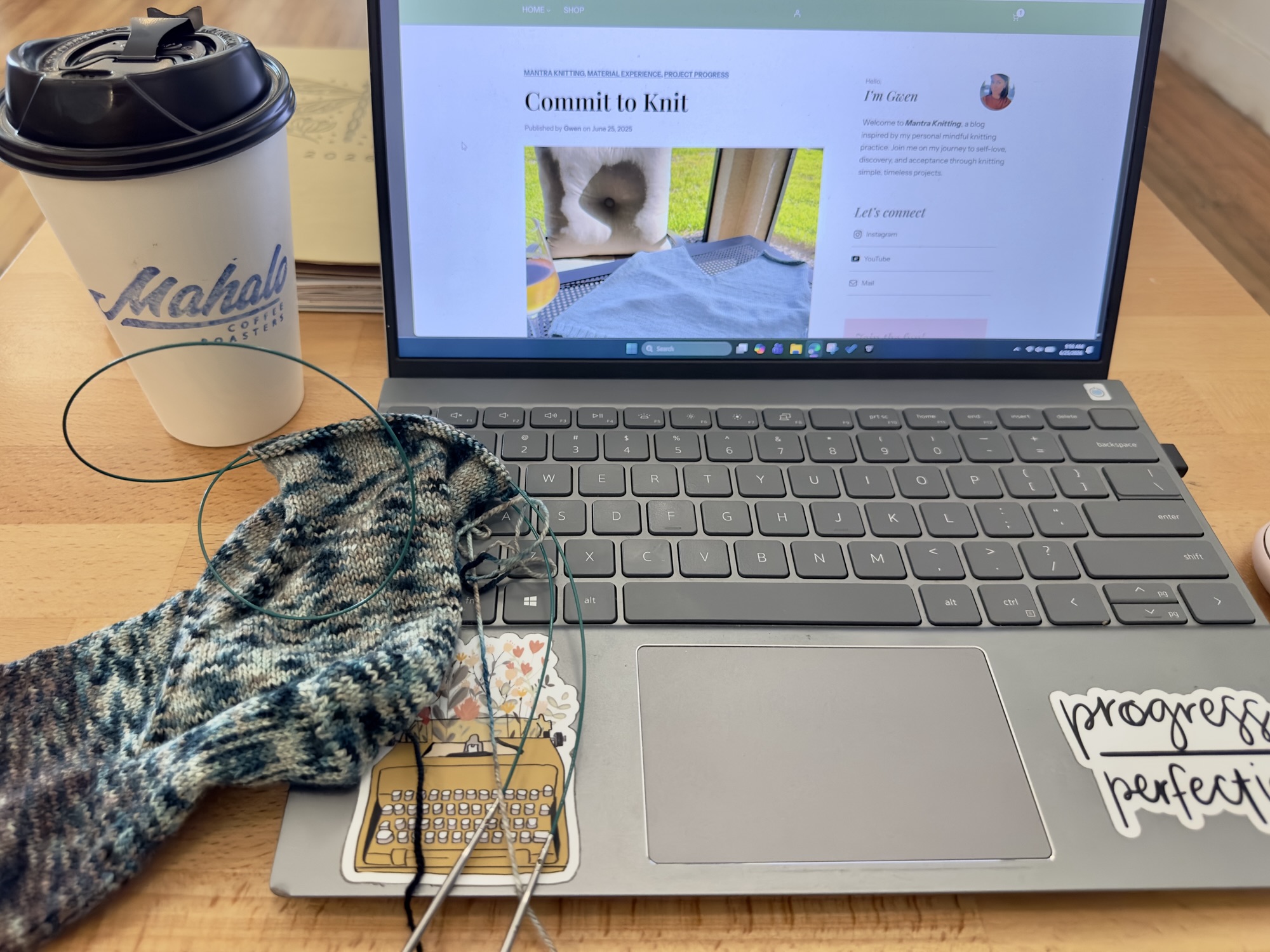 The Journey: One Year of the Mantra Knitting Blog